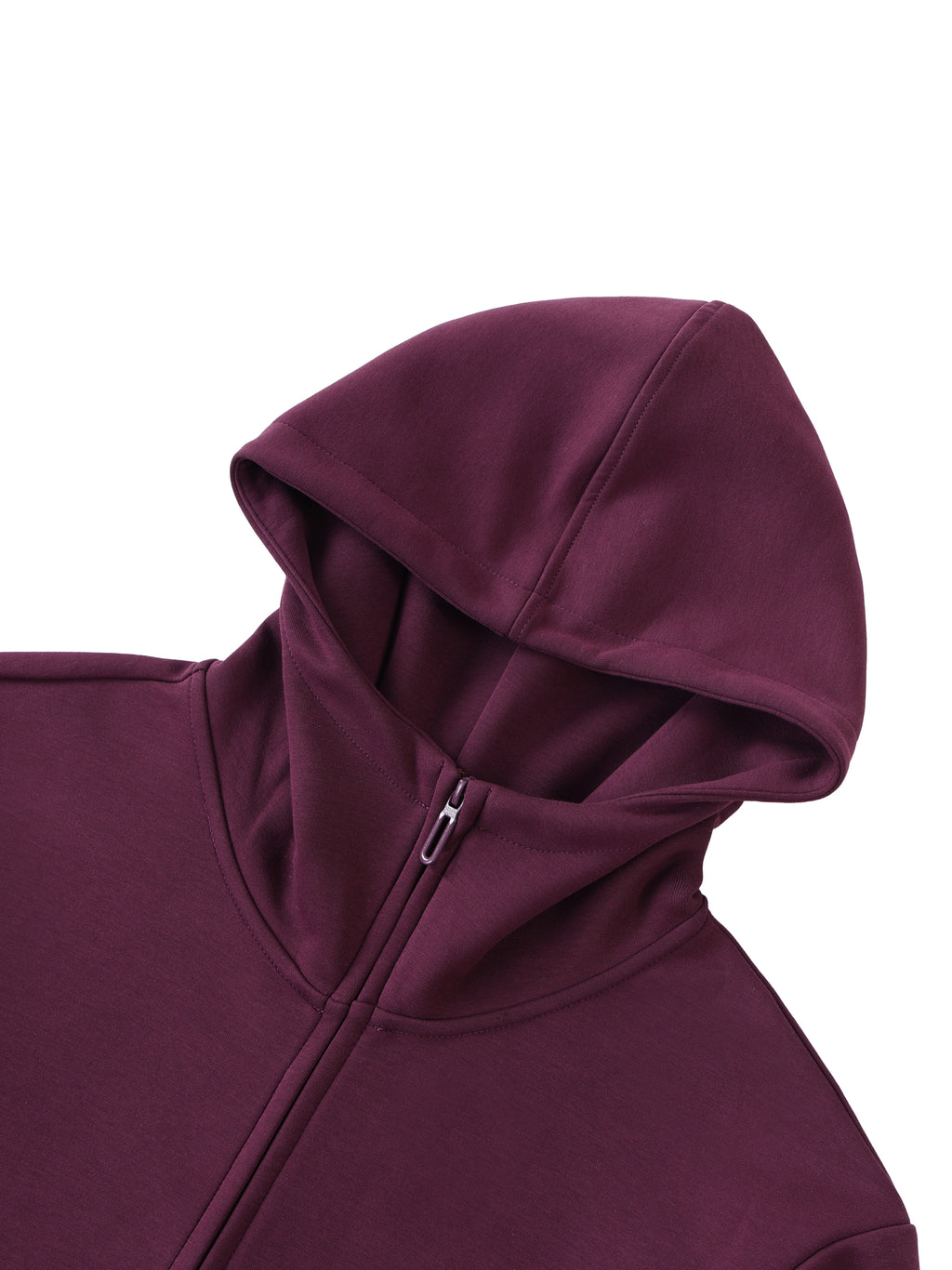 Heavyweight High Neck  Zip-Up Hoodie